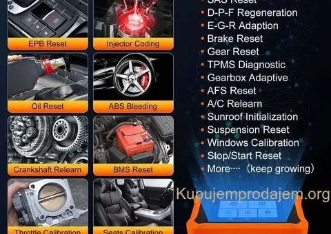 NOVO- LAUNCH X431 Creader Elite V2.0 OBD2 Peugeot i Citroen - 5/15