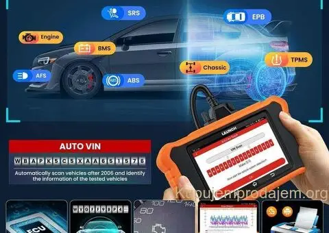 NOVO- LAUNCH X431 Creader Elite V2.0 OBD2 Peugeot i Citroen - 7/15