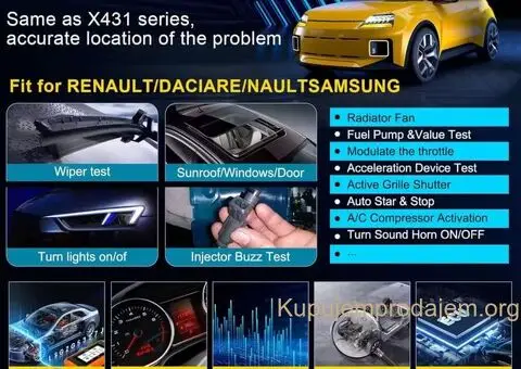 NOVO- LAUNCH X431 Creader Elite V2.0 OBD2 Peugeot i Citroen - 10/15