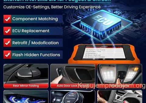 NOVO- LAUNCH X431 Creader Elite V2.0 OBD2 Peugeot i Citroen - 12/15