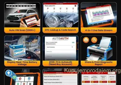 NOVO- LAUNCH X431 Creader Elite V2.0 OBD2 Peugeot i Citroen - 13/15