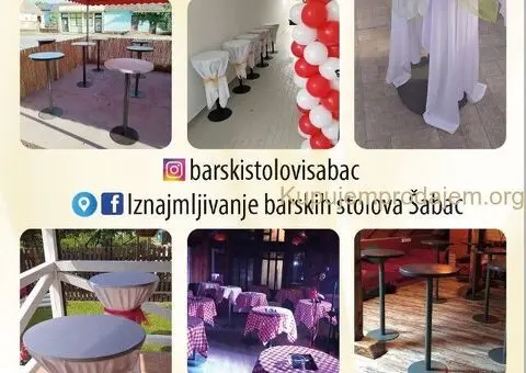 Iznajmljivanje barskih stolova i pagoda - 2/5