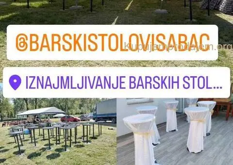 Iznajmljivanje barskih stolova i pagoda - 5/5