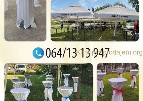 Iznajmljivanje barskih stolova i pagoda - 1/5