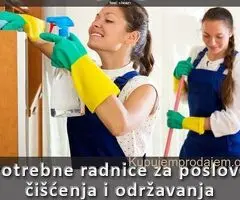 Potrebne radnice za poslove čišćenja i održavanja 60.000-100.000