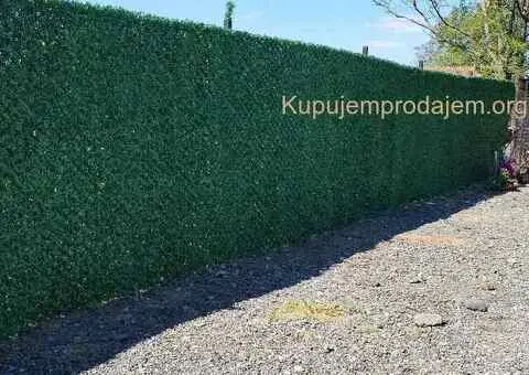 Ograda od zelene veštacke trave - 2/5