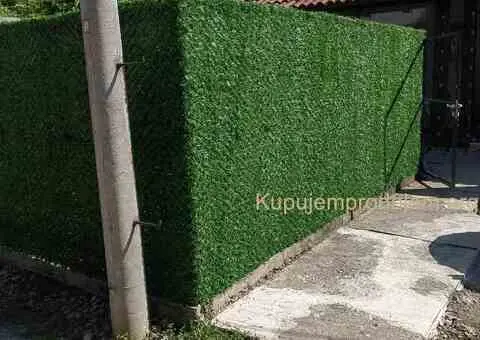 Ograda od zelene veštacke trave - 3/5