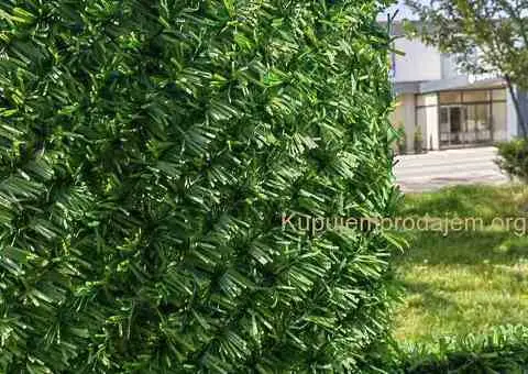 Ograda od zelene veštacke trave - 4/5