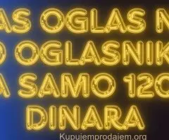 Usluzno postavljamo oglase umesto vas