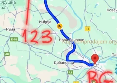 Auto put Novi Sad Beograd zemljiste plac - 1/4