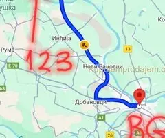 Auto put Novi Sad Beograd zemljiste plac