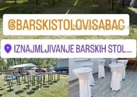 Iznajmljivanje barskih stolova i pagoda - 5/5