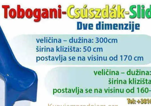 Prodajem TOBOGANE u tri dimenzije u raznim bojama - 1/5