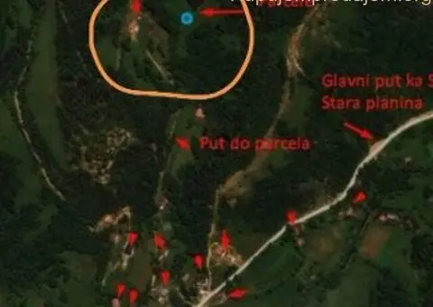 Gradjevinsko zemljiste u selu Crni Vrh na Babinom Zubu - 1/9