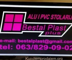 Potrebani majstori i pomocni radnici za Alu i Pvc stolariju