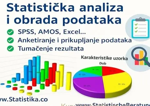 Statistička obrada u SPSS-u, AMOS-u, NVivo-u, Excelu i dr. - Pomoć i mentorstvo pri izradi akademski - 1/6