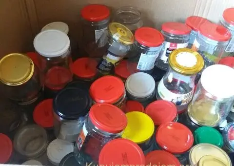 Prodajem staklene tegle sa metalnim dihtung poklopcem