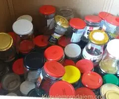 Prodajem staklene tegle sa metalnim dihtung poklopcem