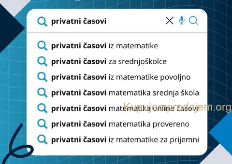 Matematika za srednjoškolce – Redovna nastava i pripreme za prijemne ispite