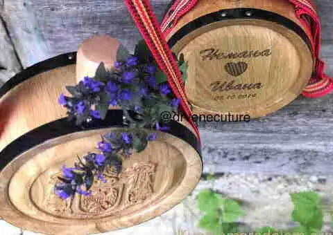 Izrada hrastovih drvenih ČUTURA sa gravurom - 1/7