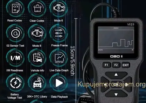 NOVO- V619 OBD2 Auto Dijagnostika - 3/9