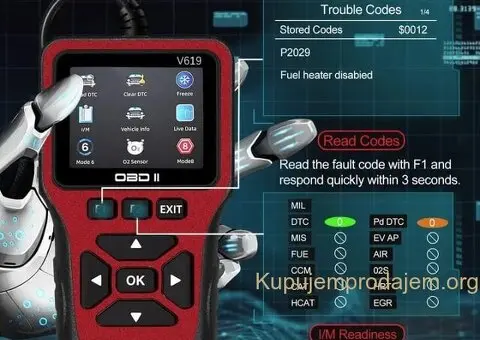 NOVO- V619 OBD2 Auto Dijagnostika - 8/9