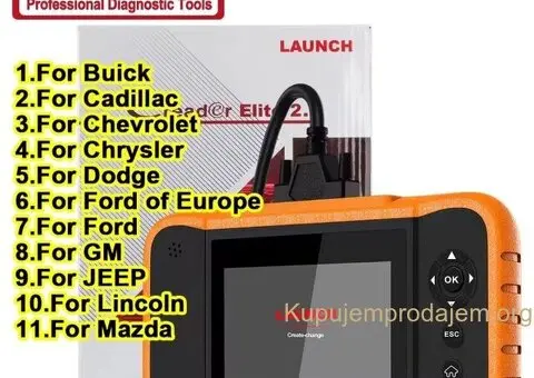 NOVO -LAUNCH X431 Creader Elite 2.0- FGC za Ford GM Chrysler - 1/15