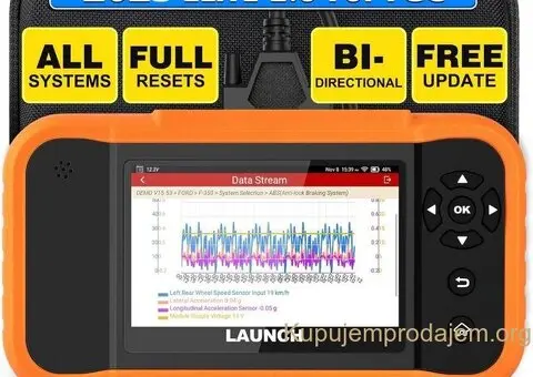 NOVO -LAUNCH X431 Creader Elite 2.0- FGC za Ford GM Chrysler - 7/15