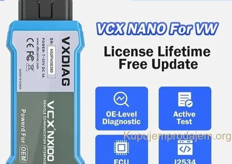 NOVO- VXDIAG VCX NANO NX100 WiFi- VW/Audi/Škoda/Seat/Bentley - 2/15