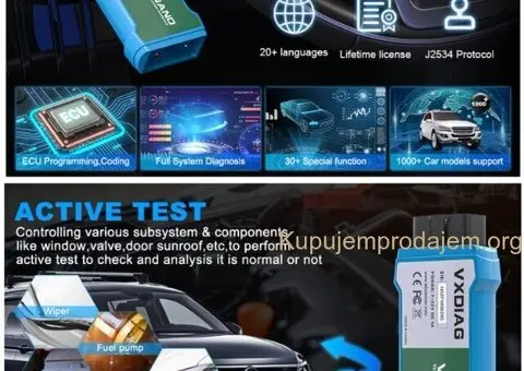 NOVO- VXDIAG VCX NANO NX100 WiFi- VW/Audi/Škoda/Seat/Bentley - 11/15