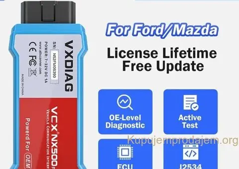 NOVO- VXDIAG VCX Nano NX500 Pro WiFi za Ford Mazdu - 1/13