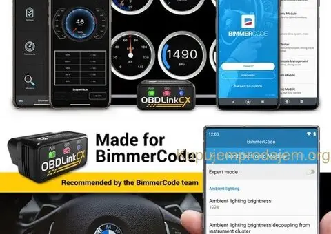 NOVO-OBDLink CX BLE Bluetooth OBD2 za Bimmercode iOS,Android - 8/15