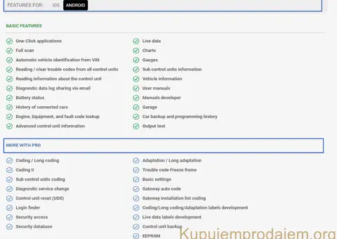 Novo - OBD Eleven PRO Pack Nextgen VW/BMW/Audi/Seat/Skoda - 15/15