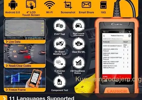 NOVO - LAUNCH X431 Elite Full OBD2 za CHRYSLER, Dodge, Jeep - 5/15