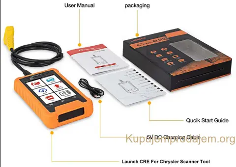 NOVO - LAUNCH X431 Elite Full OBD2 za CHRYSLER, Dodge, Jeep - 14/15