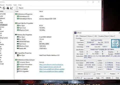 Lenovo Ideapad 300-15ISK / I5-6200u / 8GB / 500GB hdd - 10/13