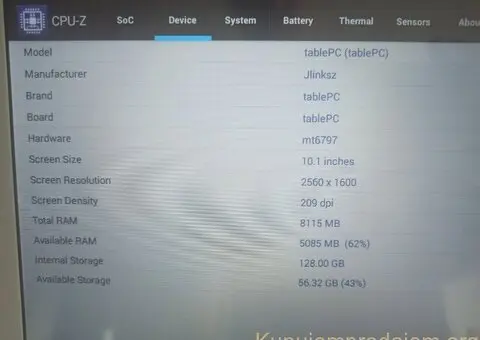 Mediatek MT6797 / 10 Cora / 128GB storage / 8GB Rama - 10/12