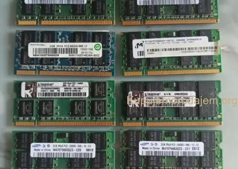Sodimm 2GB DDR2, 2GB DDR3, 4GB DDR3 memorije - 1/3