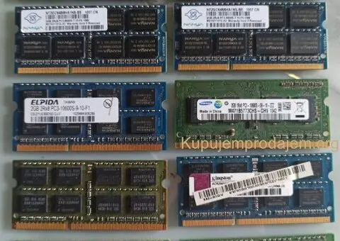 Sodimm 2GB DDR2, 2GB DDR3, 4GB DDR3 memorije - 2/3
