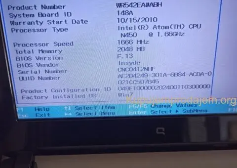 Compaq Mini CQ10-400 - 8/14