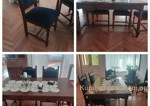 Prodajem stari trpezarijski komplet dobro očuvan - 3/15