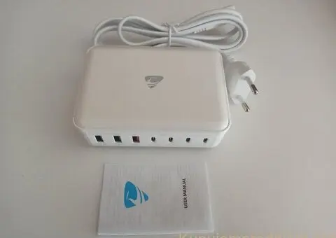 Gan 7 Port Fast Charger Station 165w / 5V-20V / USB-C - 3/5