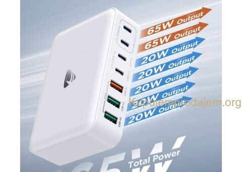 Gan 7 Port Fast Charger Station 165w / 5V-20V / USB-C - 5/5