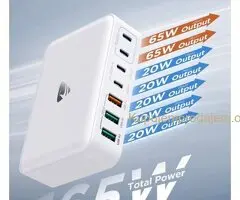 Gan 7 Port Fast Charger Station 165w / 5V-20V / USB-C