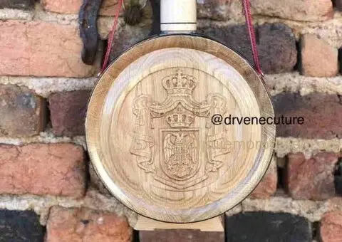 Izrada hrastovih drvenih ČUTURA sa gravurom - 1/7