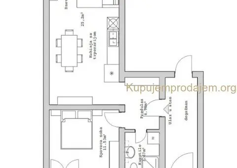 Prodaje se komforan jednosoban stan u naselju Rozino, Budva - 8/10