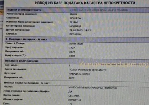 Plac na prodaju Trmčare-Kruševac - 6/9