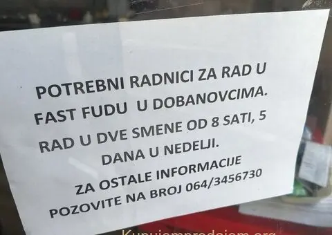Potrebni radnici u fast fudu