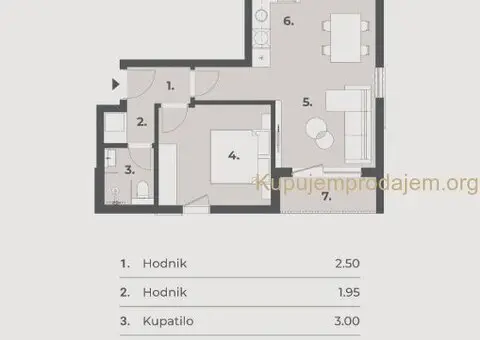 Prodaje se jednosoban stan u Tivtu - 7/10