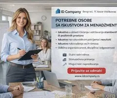 Potrebne osobe sa iskustvom za menadžment